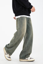 Washed Vintage Wide-Leg Jeans - EU Only
