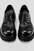 Washed Leather Derby Shoes