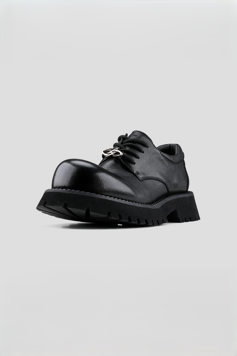 Chunky Leather Derby Shoes