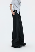 Striped Wide Leg Trousers