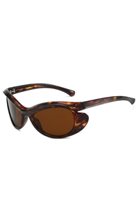 Leopard Print Frame With All Brown Panels