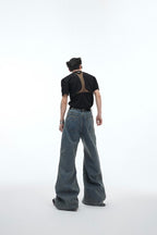 Mesh Stitching Loose Denim - EU Only