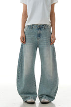 Light Wash Cat Whisker Jeans