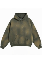 Distressed Paint-Splatter Hoodie
