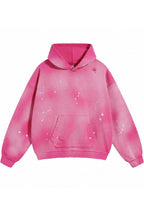 Distressed Paint-Splatter Hoodie