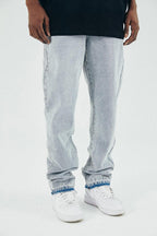 Antidote Washed Embroidered Logo Jeans - UK Only