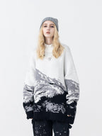 H/C Mountain Negative Knit Turtleneck - UK Only
