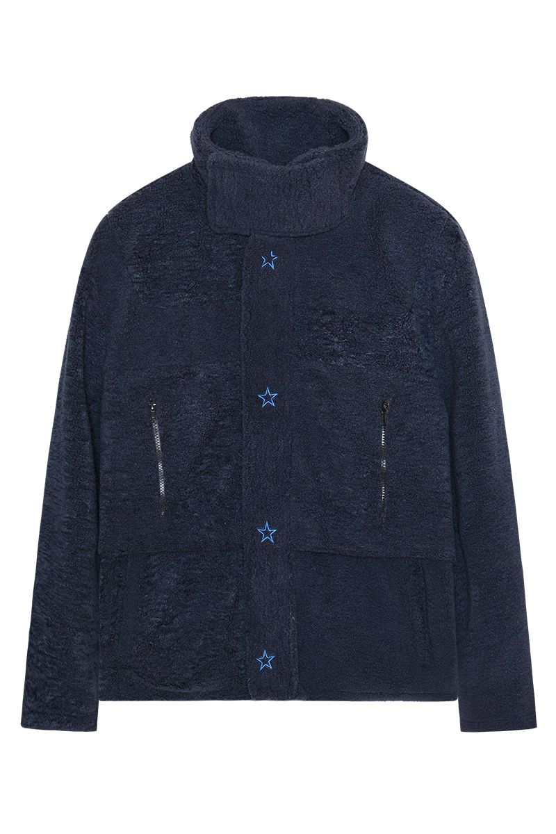 STEEPC Embroidered Logo Sherpa Jacket