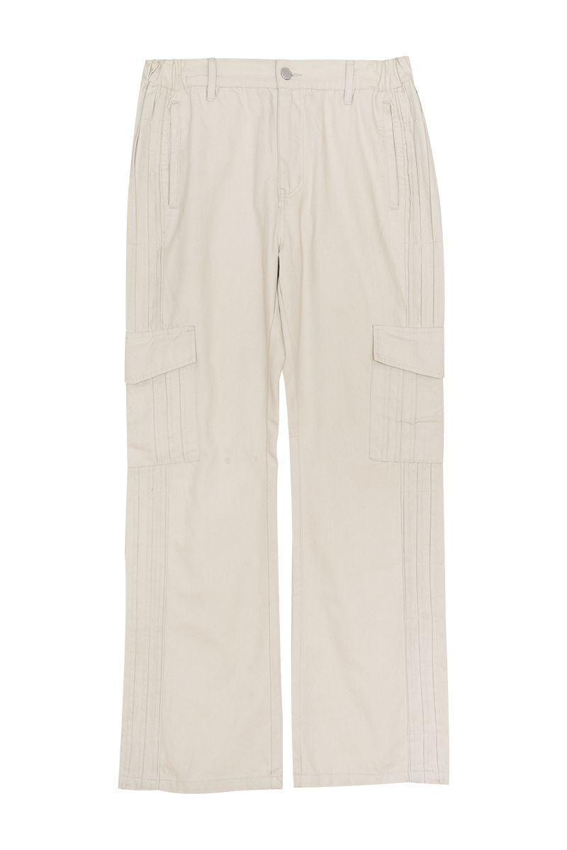 STEEPC Off White Pleated Trousers - UK Only