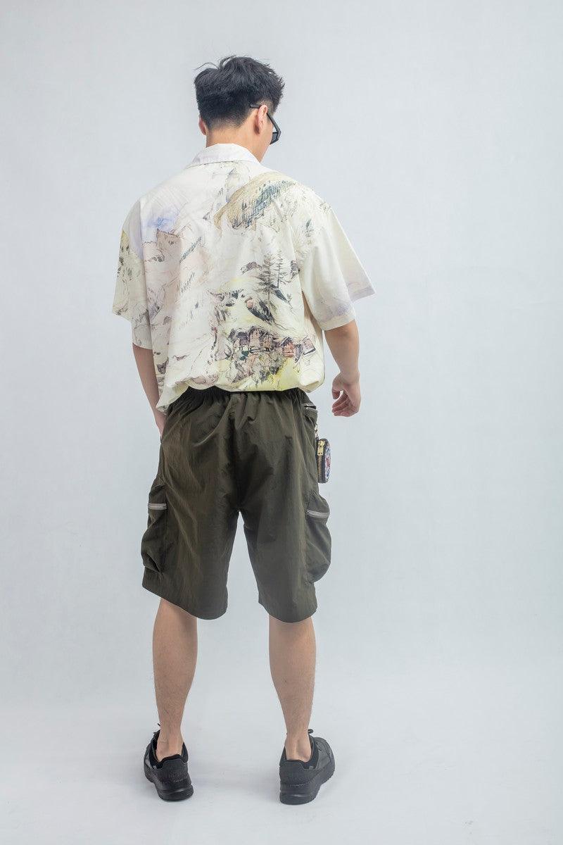 Error Code Multi Pocket Zipper Shorts