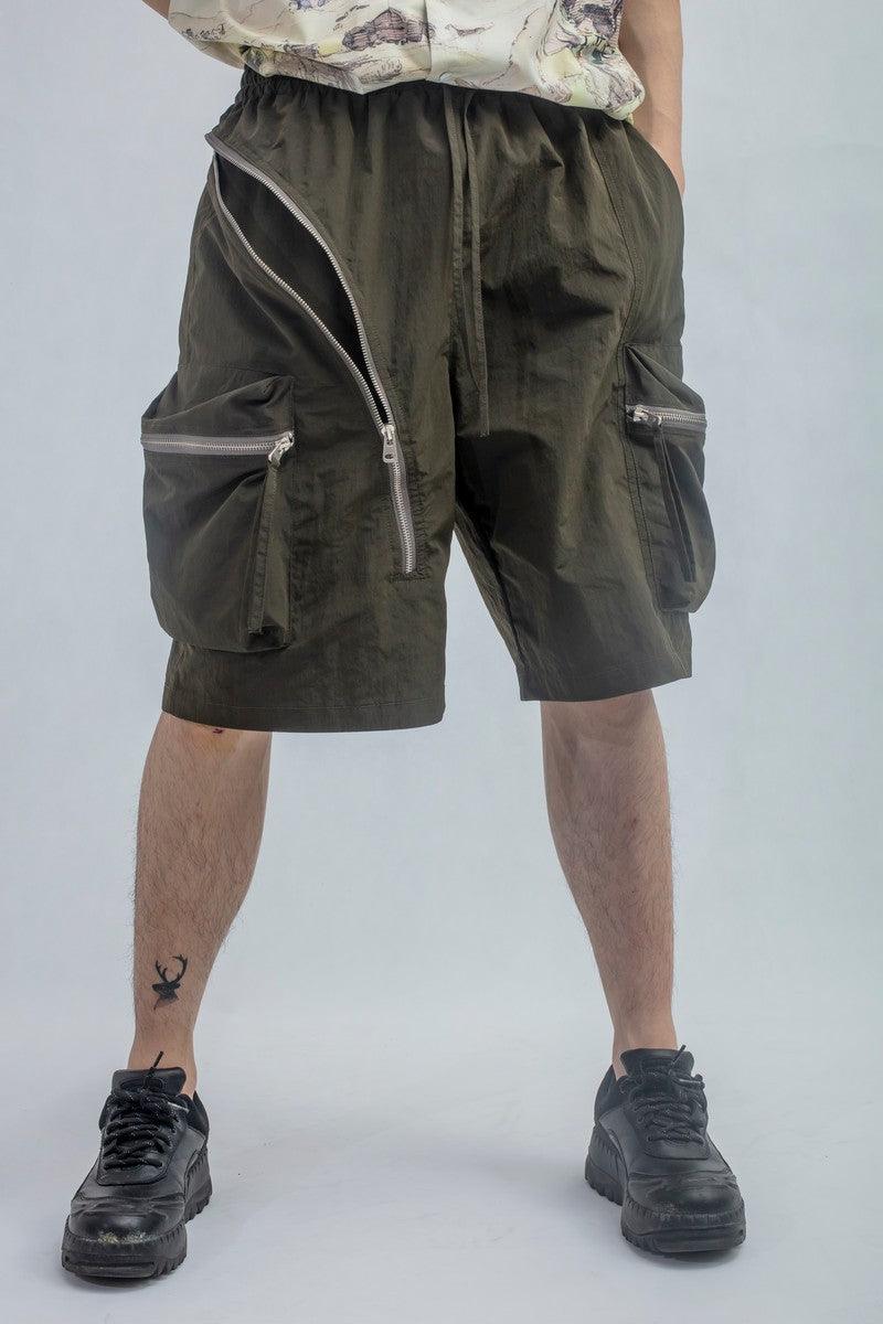 Error Code Multi Pocket Zipper Shorts