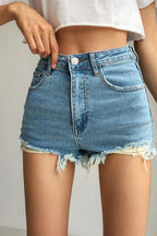 CZ Distressed Short Jeans Shorts