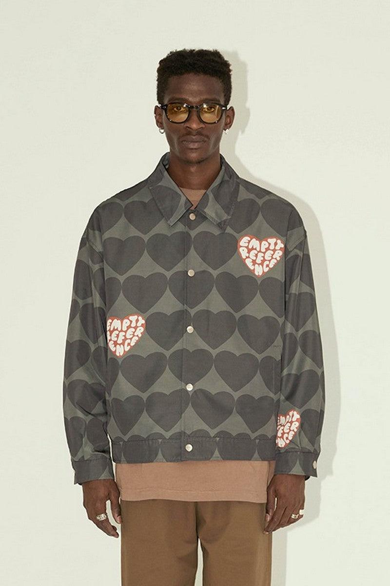 Empty Reference Love Print Down Jacket