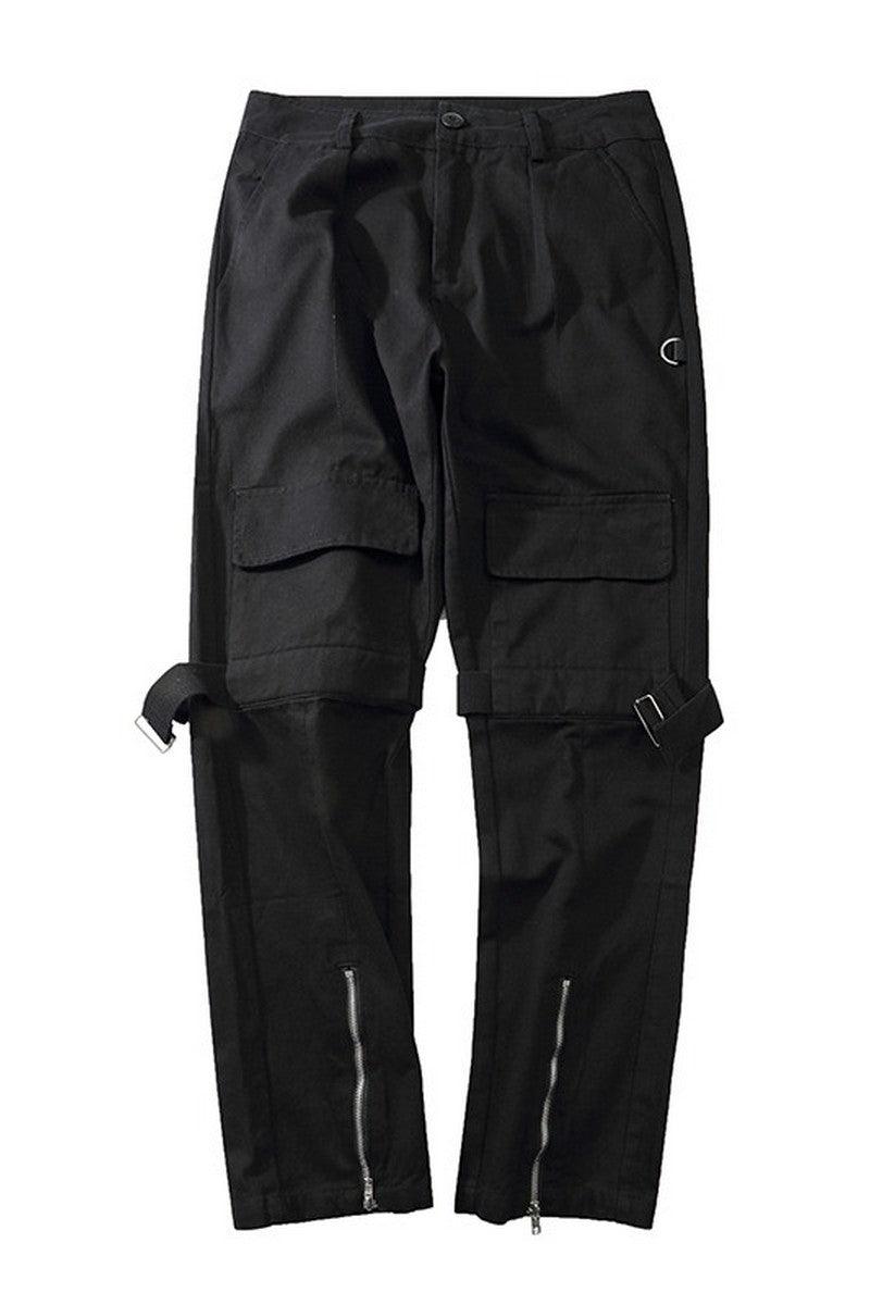 CZ Zipper Multi-Pocket Straight Trousers