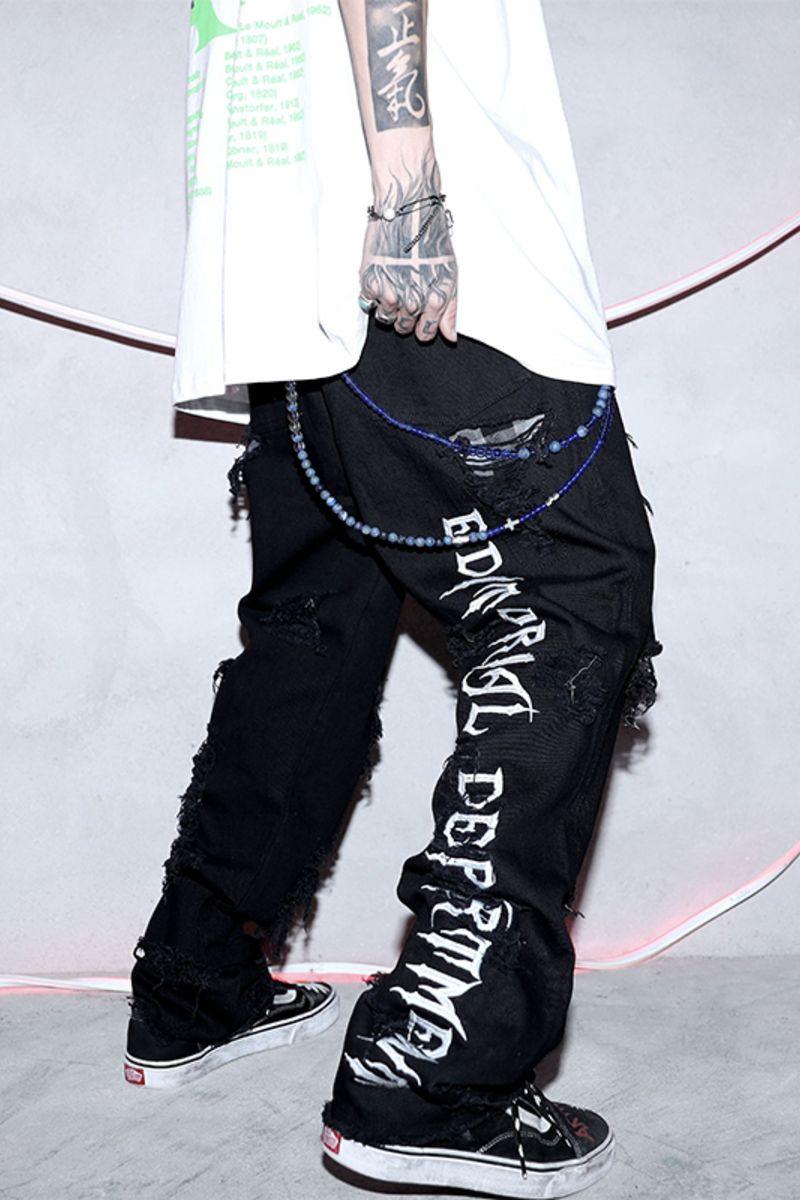 CZ ED Embroidered Washed Trousers - UK Only