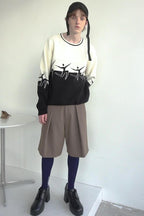 Mix7 Black and White Heavy Sweater