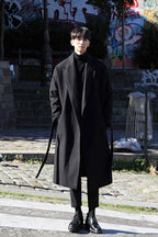 CZ Belted Woolen Coat