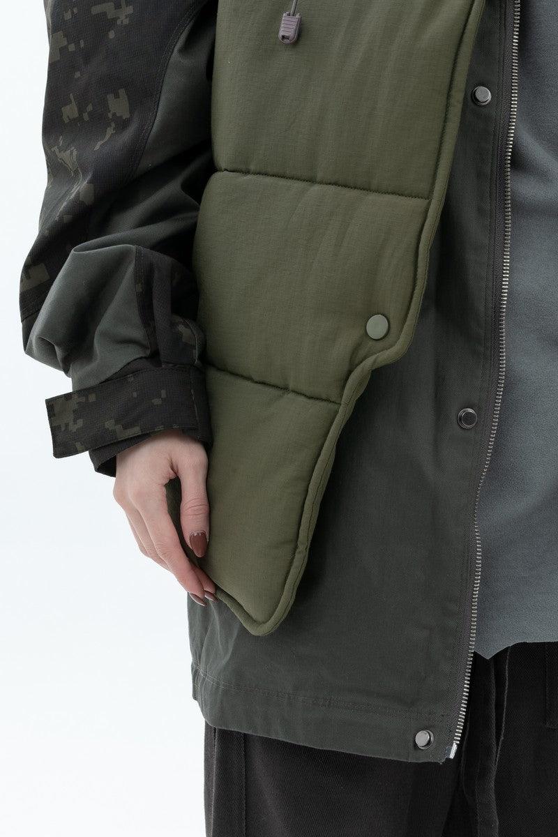 Error Code Stitched Vest Tactical Camo Jacket