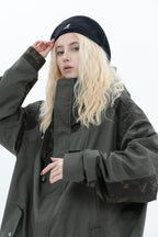 Error Code Stitched Vest Tactical Camo Jacket