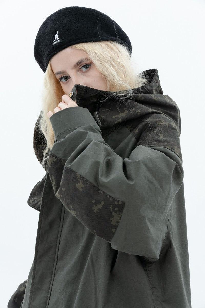 Error Code Stitched Vest Tactical Camo Jacket