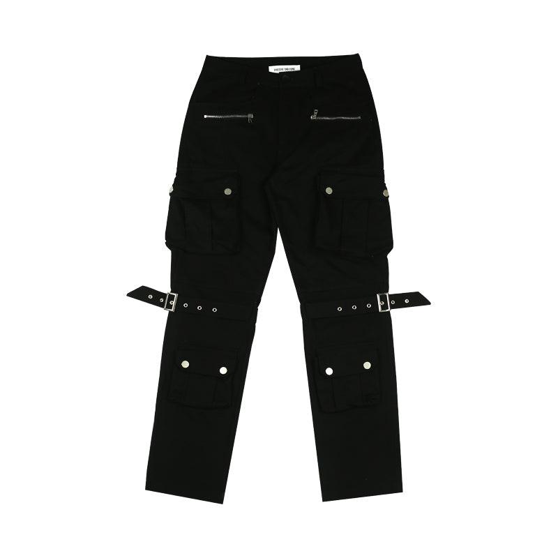 F&F Multi Pocket Straps Trousers