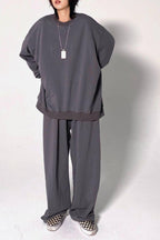CZ Casual Gray Loose Pants