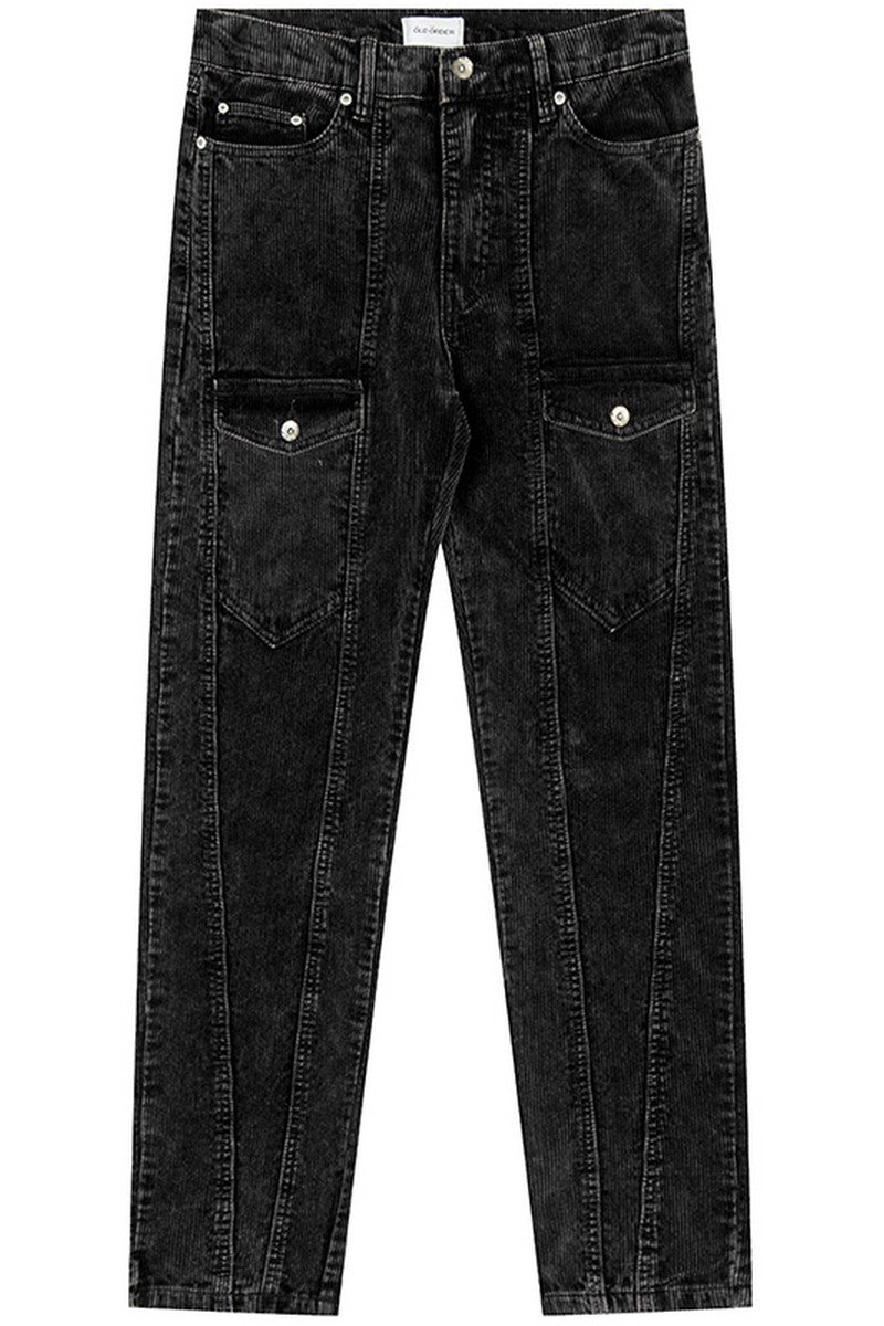 Old Order Corduroy Washed Front Pockets Trousers