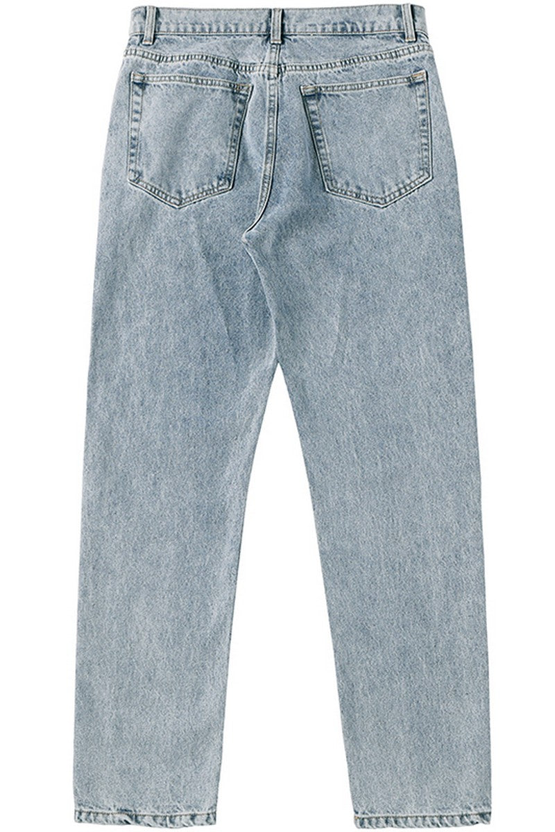 Old Order Embroidered Butterflies Washed Jeans