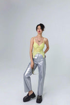 CZ Lemon Lace Vest