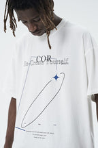 Center of Rotation Geometric Print Logo Tee