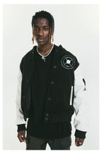 Antidote Embroidered Logo Woolen Varsity Jacket