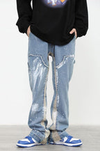 CZ Washed Ink Flared Jeans - UK Only