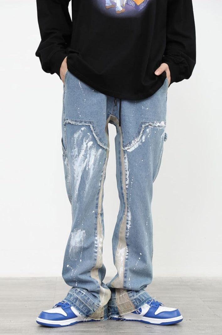 CZ Washed Ink Flared Jeans - UK Only