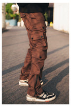 Antidote Brown Multi Pocket Adjustable Trousers