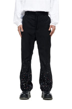 Old Order Splash Ink Flared Trousers