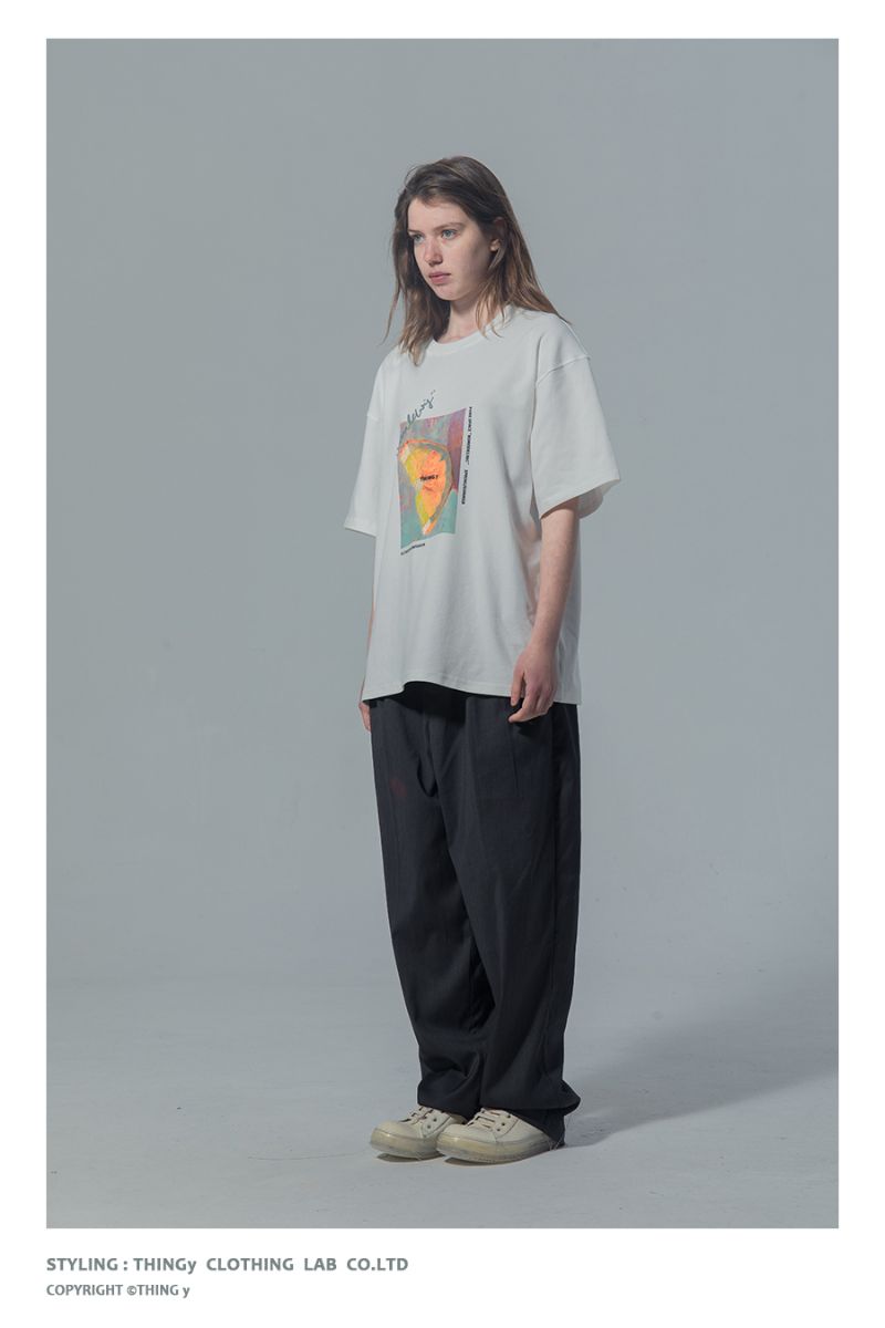 THINGY Orange Painting Loose Tee