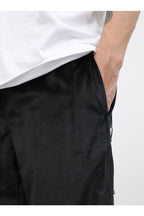 CZ Suede Buttons Straight Trousers
