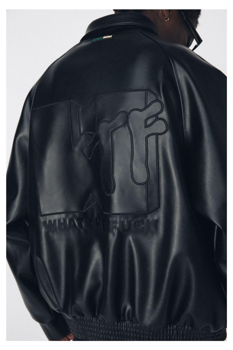 Antidote WTF Logo PU Leather Jacket