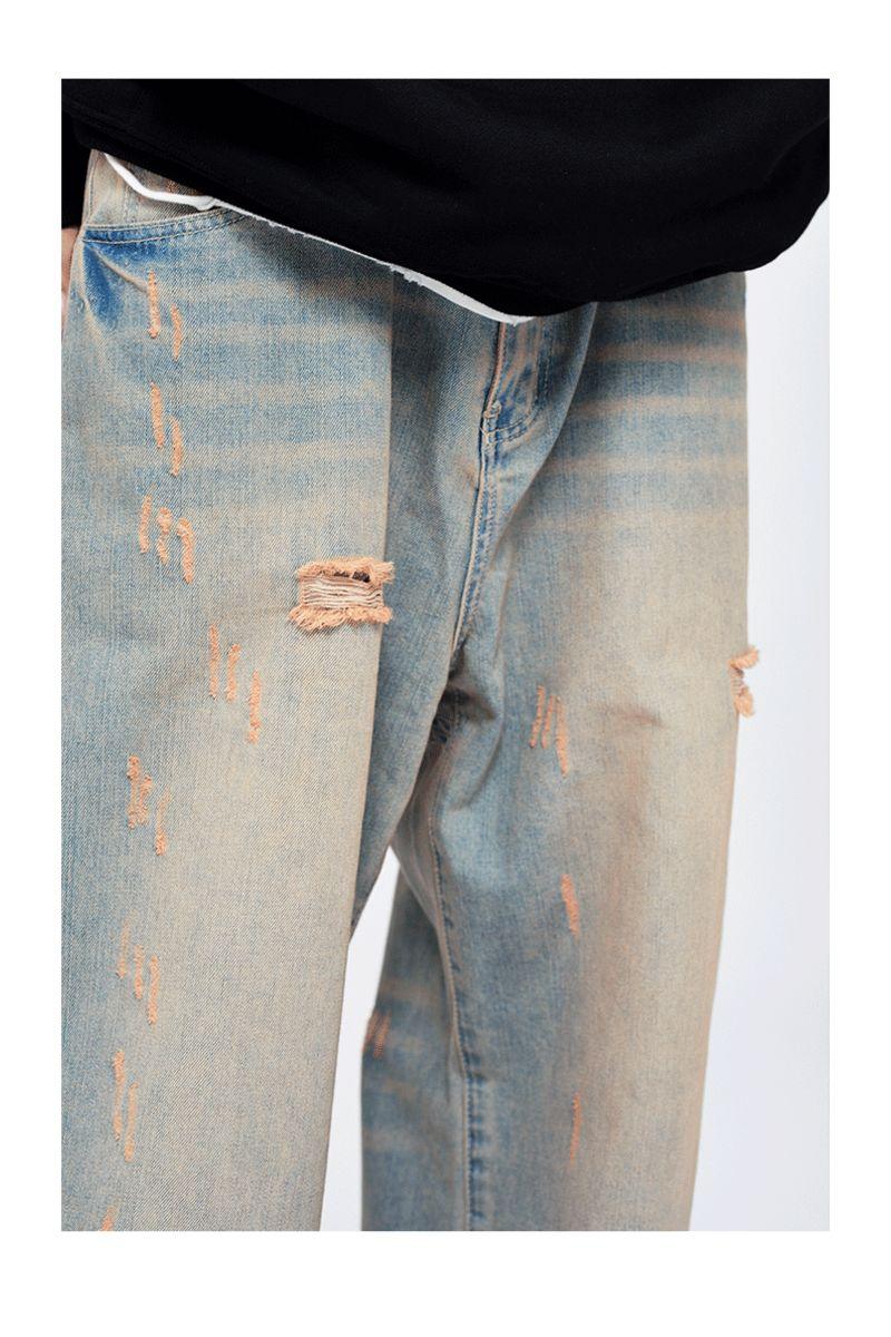 CZ Retro Ripped Jeans