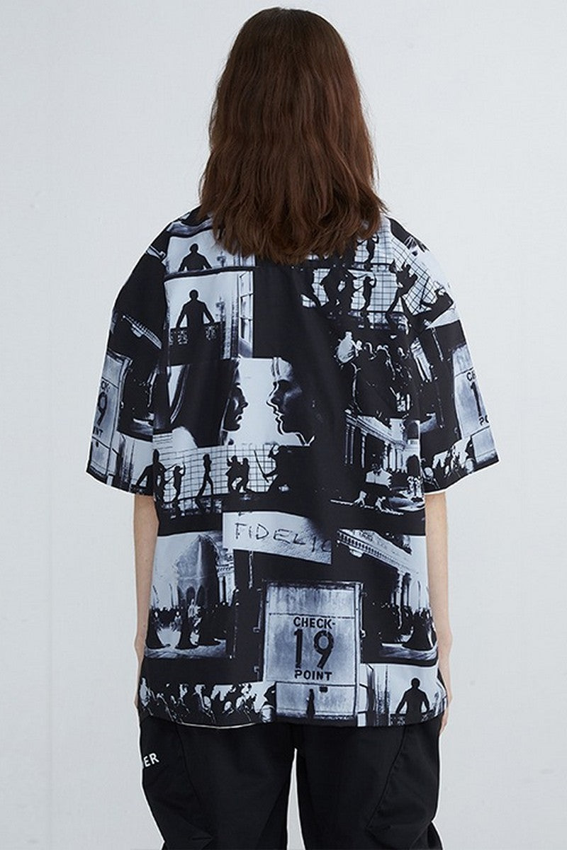 Old Order Movie Print Cuban Shirt