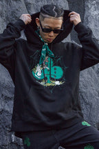 STEEPC Flower Print Hoodie
