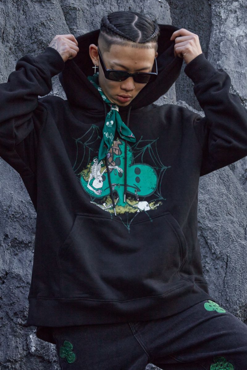 STEEPC Flower Print Hoodie