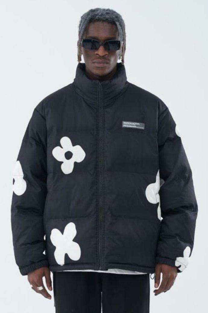 H/C Handpainted Flowers Down Jacket - UK Only