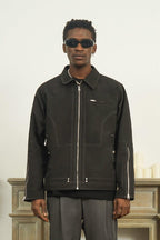 Empty Reference Structure Zipper Jacket