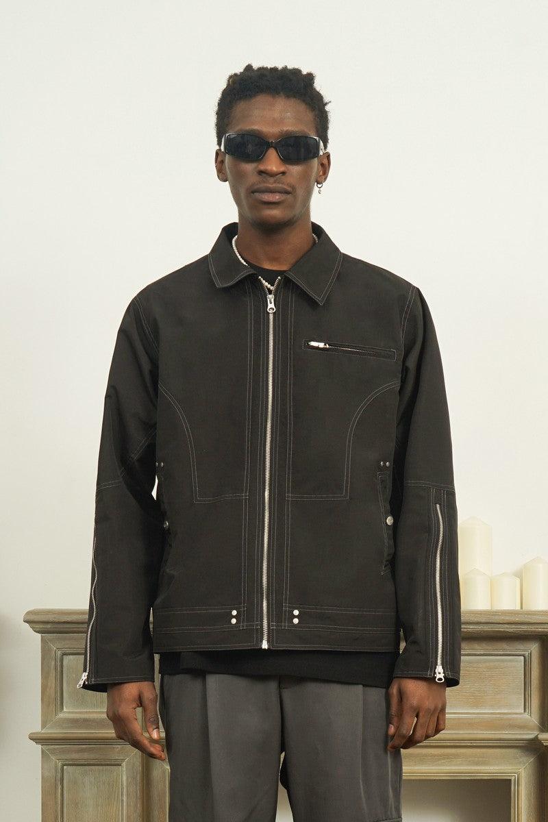 Empty Reference Structure Zipper Jacket