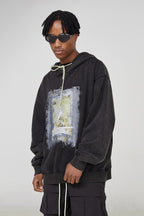STEEPC Oil Painting Loose Hoodie