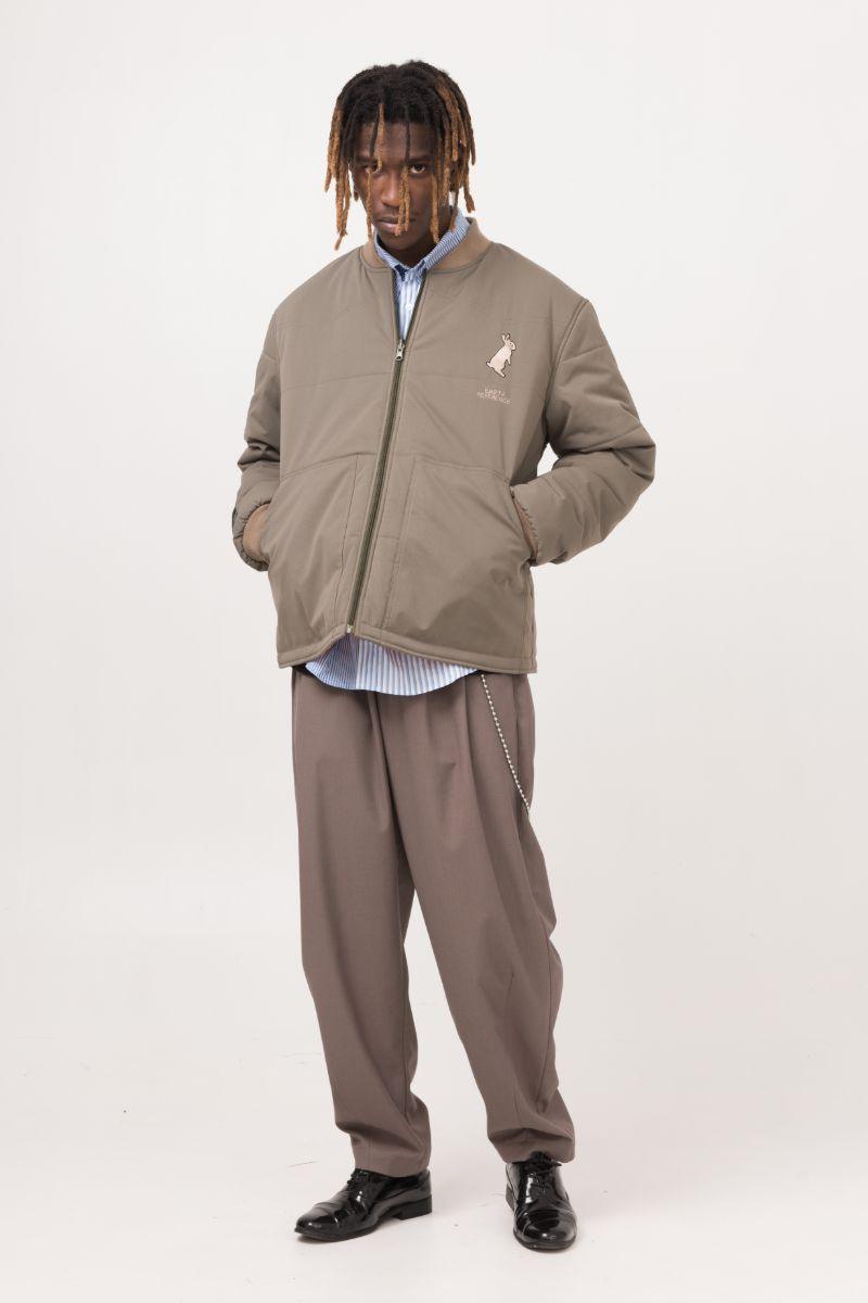 Empty Reference Embroidery Rabbit Logo Down Jacket