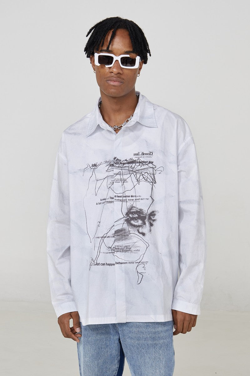 STEEPC Abstract Loose Casual Shirt