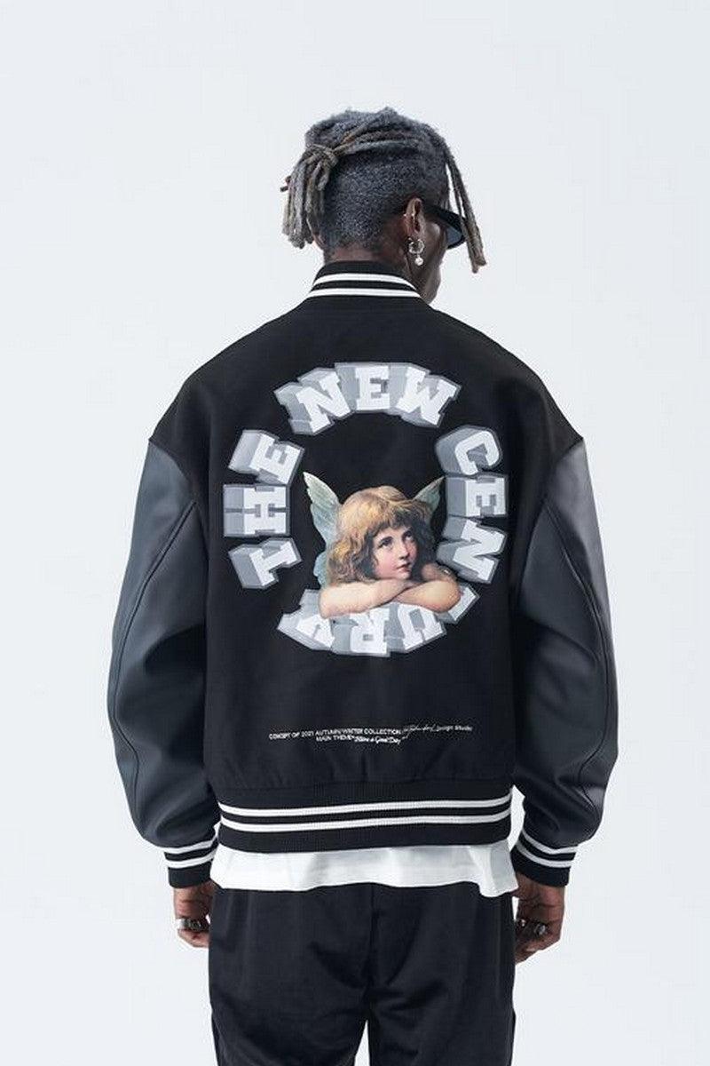 H/C 3D Angel Ring Varsity Jacket - UK Only