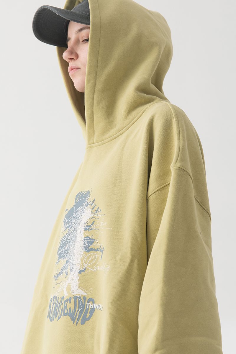 THINGY Graffiti Washed Lemon Hoodie